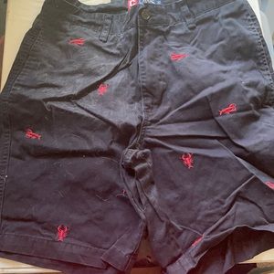 Men’s Navy blue lobster shorts